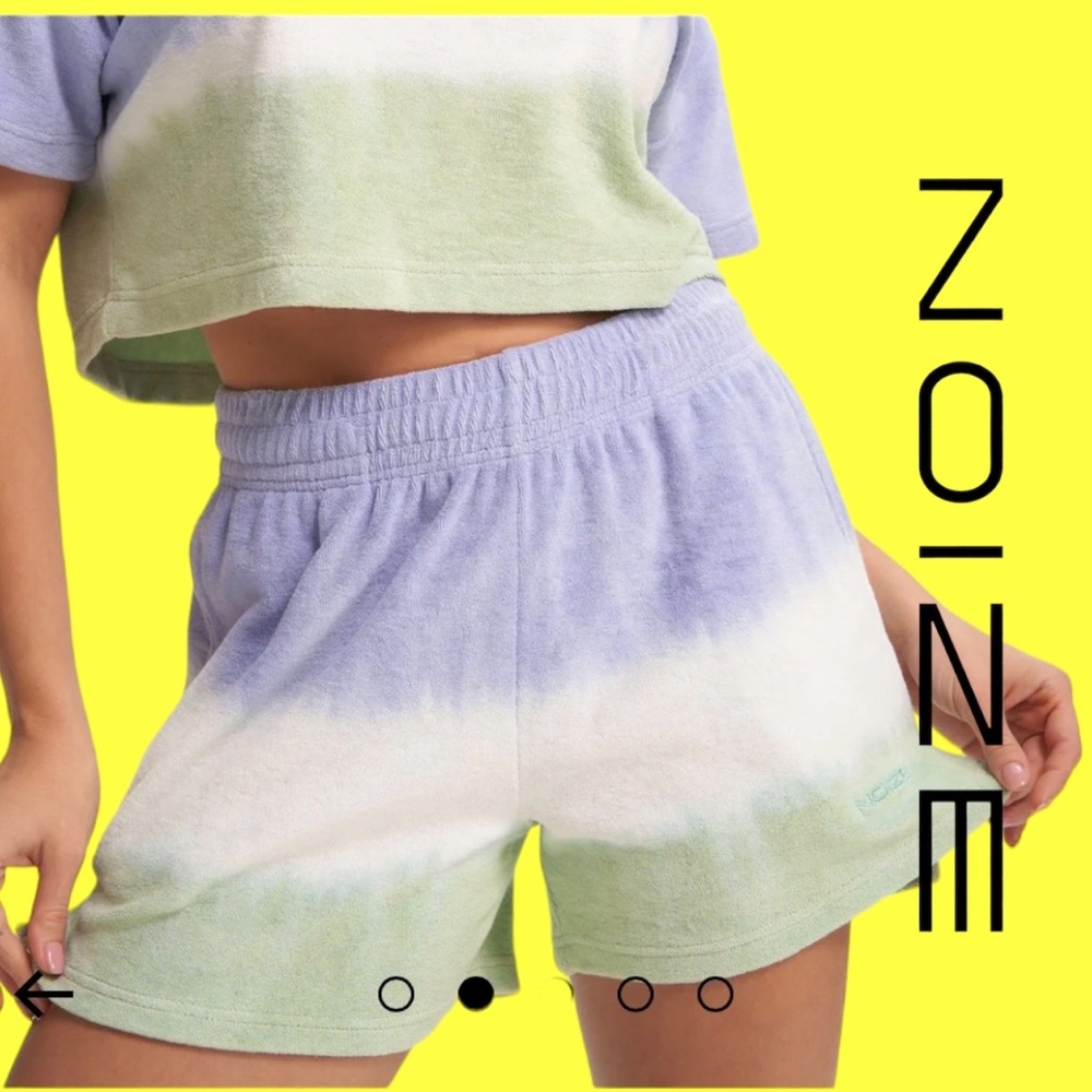 NWT  Noize Purple and Green Athletic Shorts Gradient Design